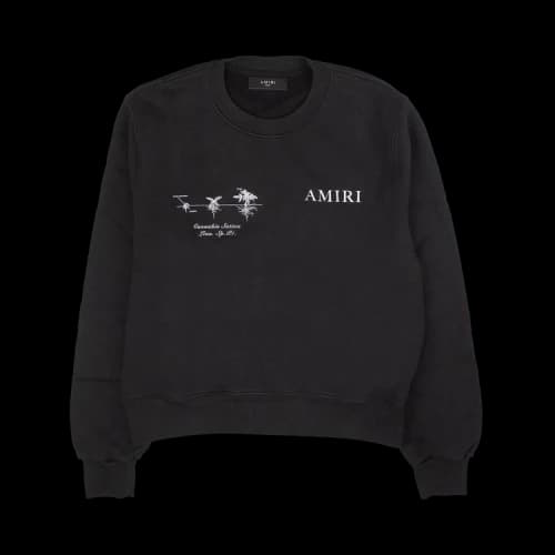 Amiri Medical Hemp Crewneck 'Black'