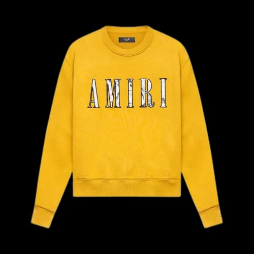Amiri Paisley Core Logo Crew 'Yellow'