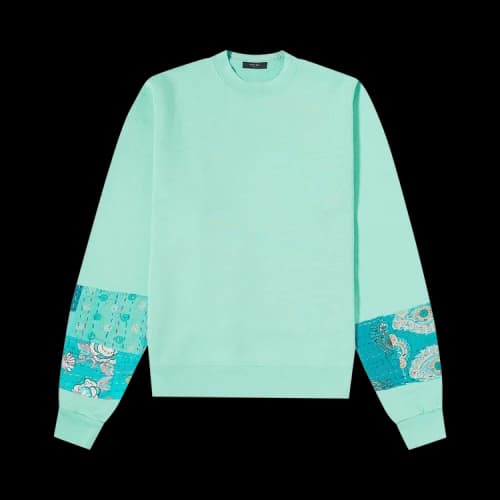 Amiri Quilted Artpatch Crew 'Green'