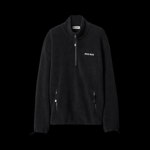Miu Fleece Sweatshirt 'Black'