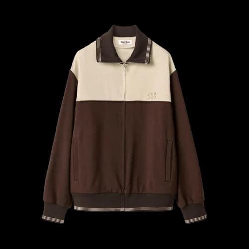 Miu Zipper Sweatshirt 'Cocoa/Sand'