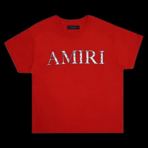 Amiri Bandana Logo Tee 'Red'