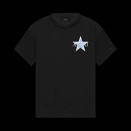Amiri Paisley Star Tee 'Black/Ice'