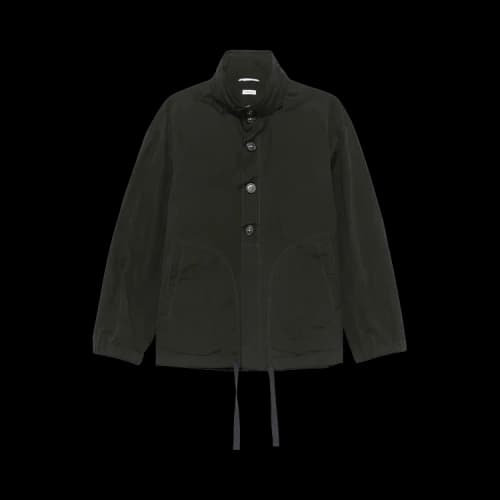 Thom Browne Combo Waxed Tech Hooded Anorak Coat 'Green'