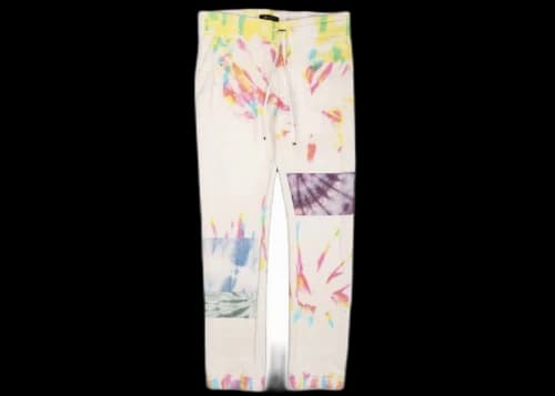AMIRI Patchwork Tie Dye Sweatpant White/Multi