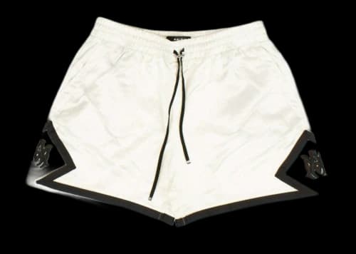 AMIRI Drawstring Boxing Shorts White/Black