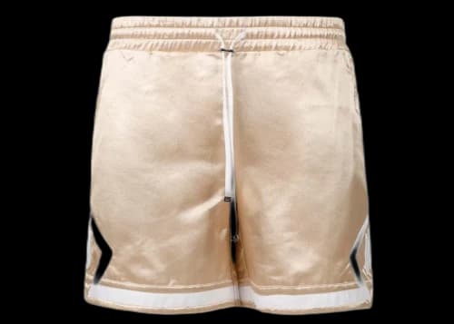 AMIRI Drawstring Boxing Shorts Champagne/White