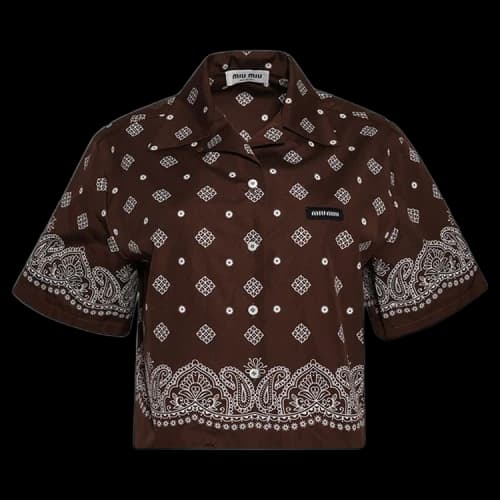 Miu Popeline Bandana 'Cacao'