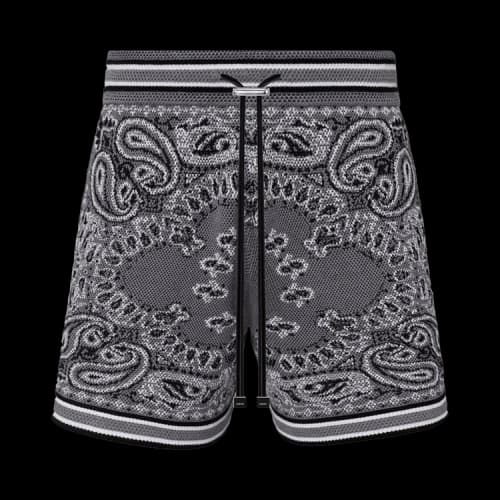 Amiri Bandana B-Ball Shorts 'Grey'