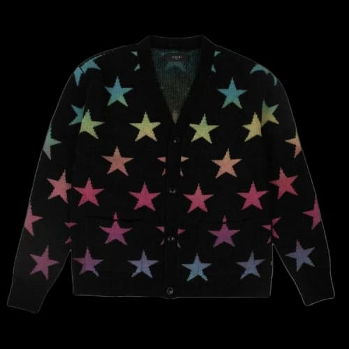 Amiri Star Cardigan Sweater 'Black'