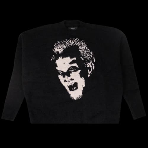 Amiri Lost Boys Face Oversized Sweater 'Black'