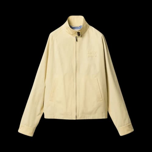 Miu Checked Technical Jacket 'Vanilla'