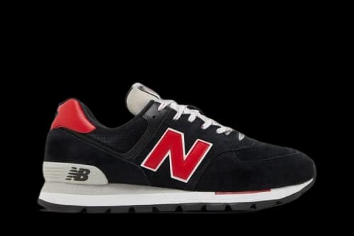 New Balance 574 Rugged Black Red