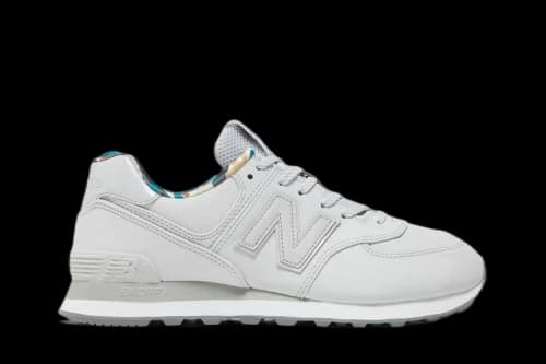 New Balance 574 Light Aluminum White