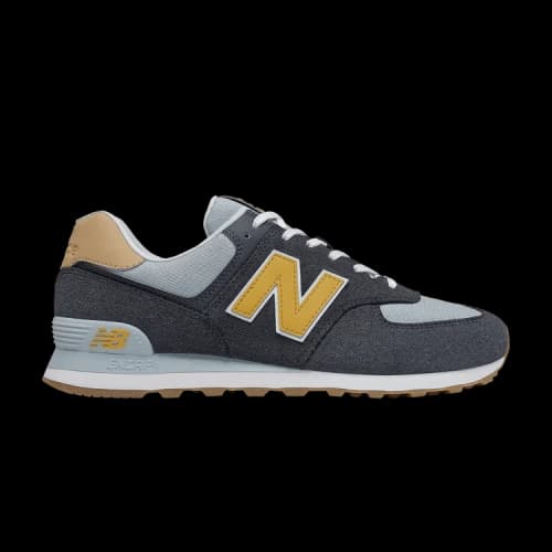 New Balance 574 2E Wide 'Outerspace Varsity Gold'