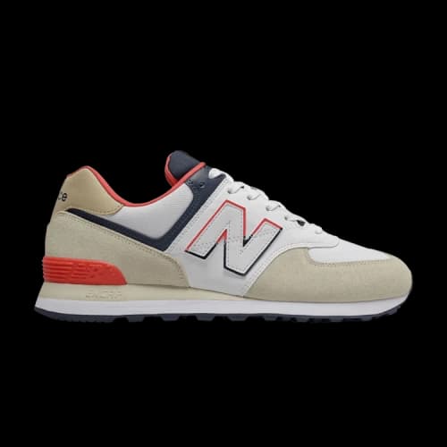 New Balance 574 Bone Toro Red