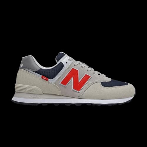 New Balance 574 4E Wide 'Moonbeam Velocity Red'