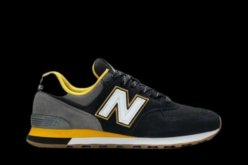 New Balance 574 Black Team Gold