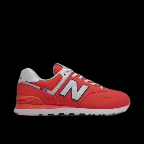 New Balance 574 Red Grey White