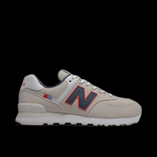 New Balance 574 Linen Fog White