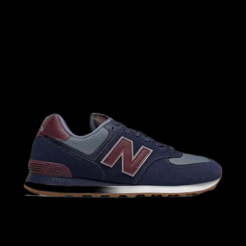 New Balance 574 Navy Burgundy