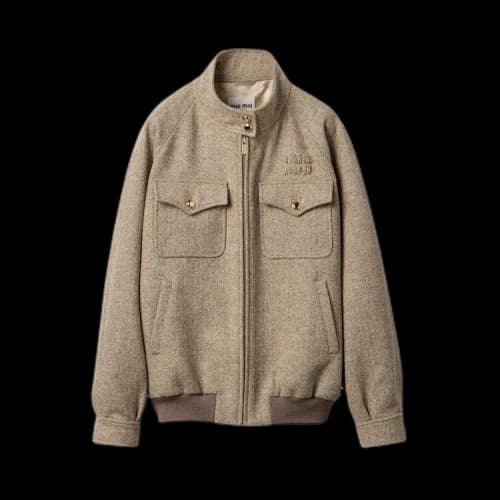 Miu Chevron Jacket 'Khaki'