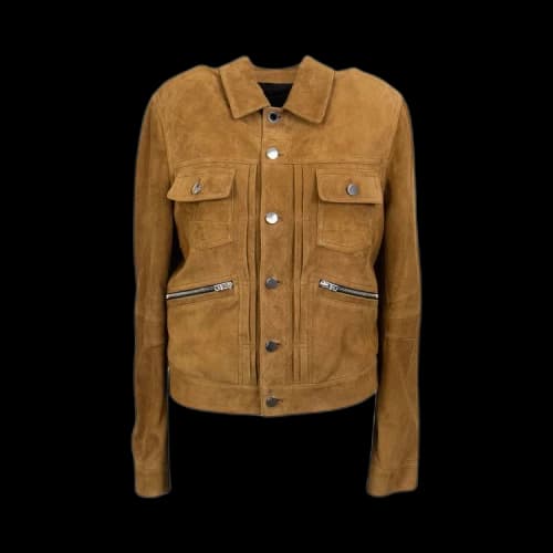 Amiri Double Slant Jacket 'Brown'