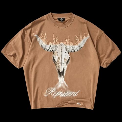Represent Clo British Cowboys T-Shirt 'Dusty Brown'