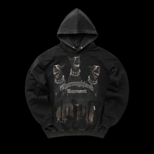 Represent Clo Thoroughbred Hoodie 'Vintage Black'