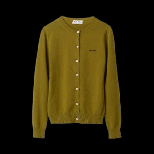 Miu Cashmere Cardigan 'Felce'