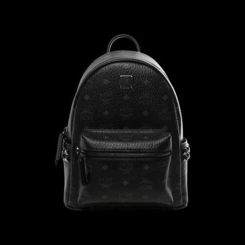 MCM Stark Visetos Small Backpack 'Black'