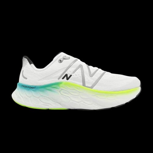 New Balance Fresh Foam X More v4 2E Wide 'White Electric Teal'