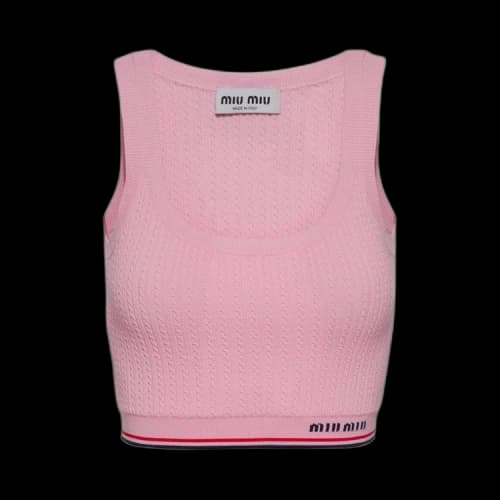 Miu Sleeveless Viscose Top 'Pink'