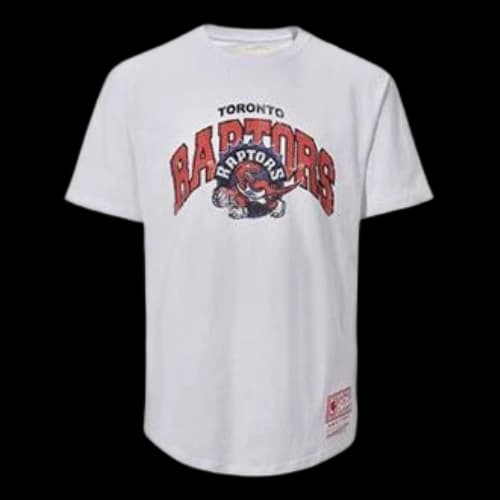 Mitchell & Ness Unisex NBA Toronto Raptors Printed Tee White