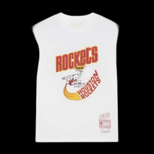 Mitchell & Ness x Cactus Jack by Travis Scott x BR Rockets T-Shirt 'White'