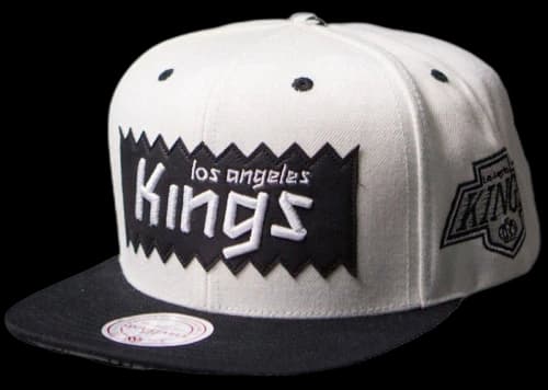 Mitchell & Ness Los Angeles Kings STA3 Wool Snapback Cap White/Black