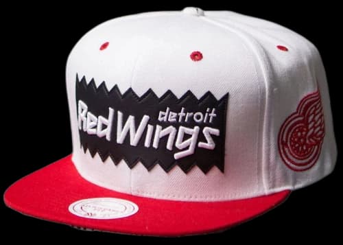 Mitchell & Ness Detroit Red Wings STA3 Wool Snapback Cap White/Red
