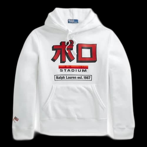 Polo Ralph Lauren Tokyo Stadium Hoodie White