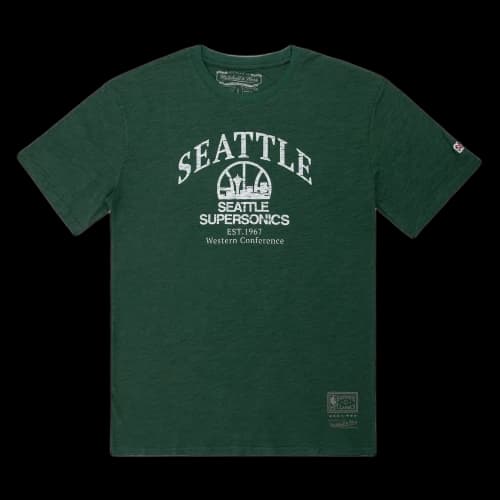 Mitchell & Ness NBA Monotone Seatle Supersonic T-Shirt 'Green'