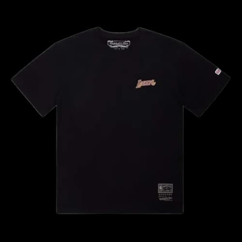 Mitchell & Ness Big Box LA Lakers T-Shirt 'Black'