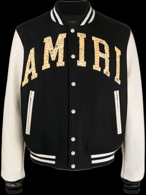 AMIRI Vintage Varsity Jacket Black