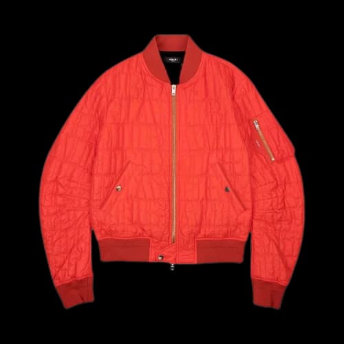 Amiri Quilted Logo Bomber Jacket 'Orange'