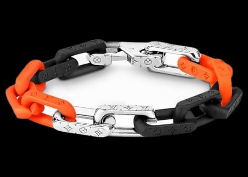 Louis Vuitton Monogram Chain Bracelet Silver