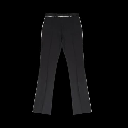 Amiri Crystal Trim Tailored Kick Flare Jean 'Black'