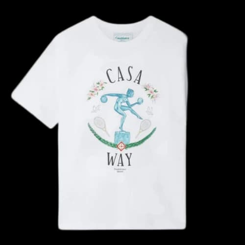 Casablanca Statue En Marbe Printed T-Shirt 'White'