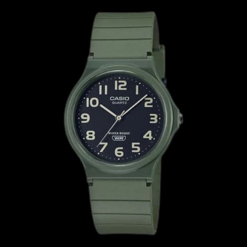 CASIO STANDARD Series Waterproof Fashion Stylish Resin Strap 38.8*34.9*7.8mm Black Dial Watch Analog Unisex Mens