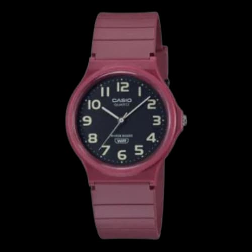 Casio Waterproof Fashion Stylish Analog Watch 'Purple Red'