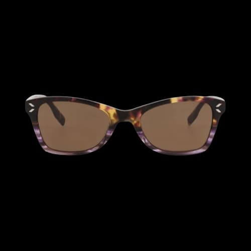Alexander McQueen Square-Frame Acetate CV Sunglasses Havana Violet Brown (MQ0347O-30012674-007S)