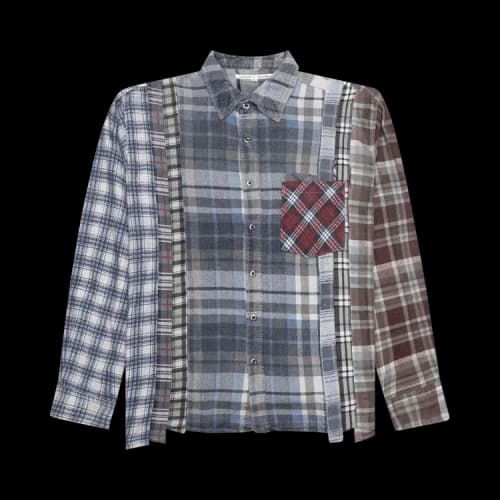 Needles Flannel Shirt 7 Cuts Reflection Shirt 'Assorted'
