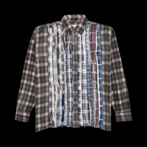Needles Flannel Shirt Ribbon Reflection Shirt 'Assorted'